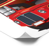 Red Double Decker Bus Poster (Hoek)