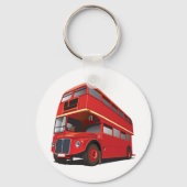 Red Double Decker Bus Sleutelhanger (Voorkant)