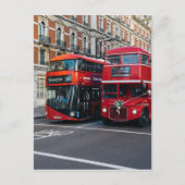 Red Double Decker Buses Briefkaart (Voorkant)