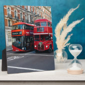 Red Double Decker Buses Fotoplaat (Zijkant)