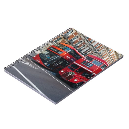 Red Double Decker Buses Notitieboek (Linkerzijde)