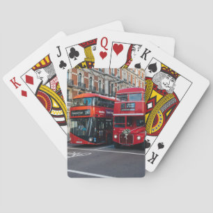 Red Double Decker Buses Speelkaarten