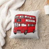 Red Double Decker London Bus Newborn Gift Kussen (Deken)