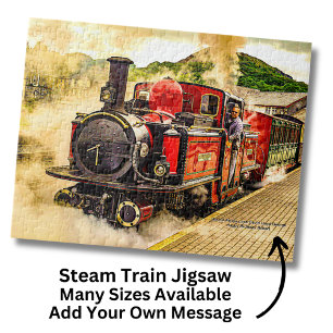 Red Double Fairlie Steam Train Loco - Wales Vereni Legpuzzel