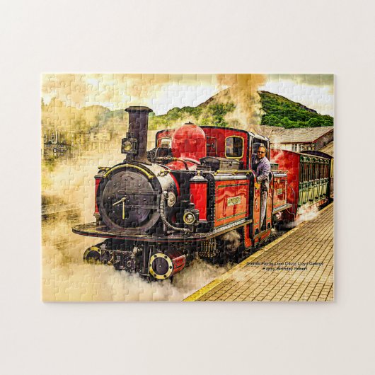 Red Double Fairlie Steam Train Loco - Wales Vereni Legpuzzel (Horizontaal)