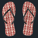 Red Double Happiness Chinese Wedding Teenslippers<br><div class="desc">Minimalistisch Chinees ontwerp voor dubbel geluk in een eenvoudig rood en wit patroon. Een chic en klassiek aziatisch, thematisch huwelijksontwerp voor het moderne en stijlvolle koppel. Het dubbele geluk is een zeer veelbelovend en gelukssymbool dat wordt gebruikt bij alle oosterse bruiloften en feestelijkheden. Ontworpen door: fat*fa*tin. Eenvoudig aan te passen...</div>