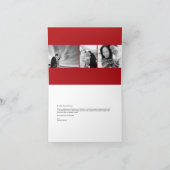 Red Double Happiness Knot Weddenschap Hartelijk da Bedankkaart (Binnen)