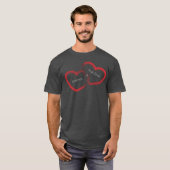 Red Double Heart T-Shirt (Voorkant volledig)
