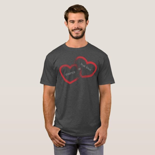Red Double Heart T-Shirt (Voorkant volledig)