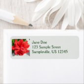 Red Double Hibiscus Flower Etiket (Insitu)