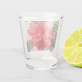 Red Double Hibiscus Flower Shot Glas (Achterkant)