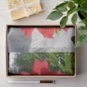 Red Double Hibiscus Flower Tissuepapier (Geschenk)