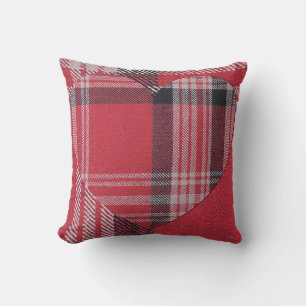 Red Double Play Heart Kussen