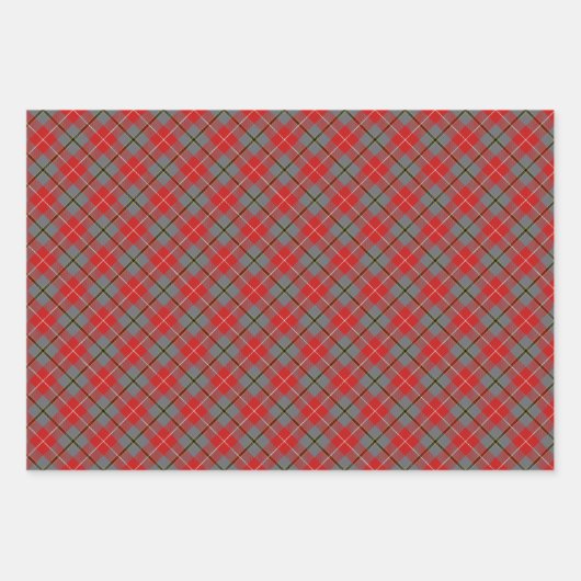 RED DOUGLAS Wrapping Paper Flat Sheet Set van 3 (Voorkant 3)