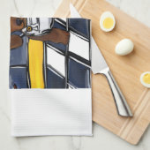 Red Doxie Chef Theedoek (Quarter Fold)