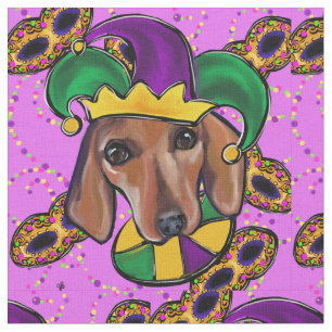 Red Doxie Stof