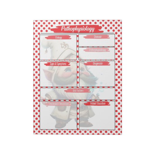Red Dr. Gnome Verpleegkunde - Pathofysiologie Sjab Notitieblok (Linkerzijde)