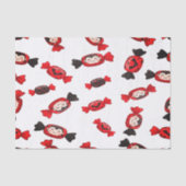 Red Dracula Snoep voor Halloween Tissuepapier (Voorkant)