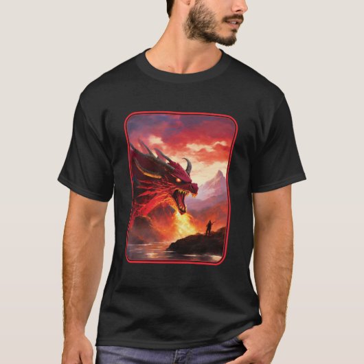 Red Dragon #1 T-shirt (Voorkant)