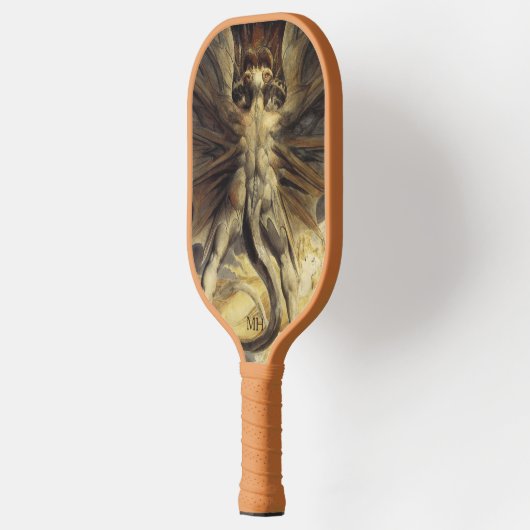 Red Dragon aangepast monogram Pickleball Paddle (Links)