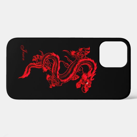 Red Dragon aangepaste iPhone Case-Mate iPhone Case (Achterkant (horizontaal))