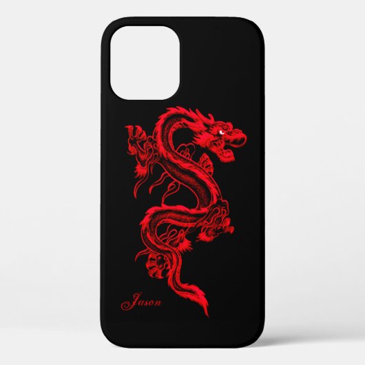 Red Dragon aangepaste iPhone Case-Mate iPhone Case (Achterkant)