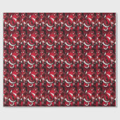 Red Dragon Abstract Art All Purpose Wrapping Paper Cadeaupapier (Vlak)