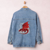 Red Dragon Abstract Denim Jacket (Hangar)