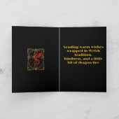 Red Dragon And Medieval Cross Kaart (Binnen)