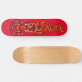 Red Dragon Art Persoonlijk Skateboard (Horizontaal)