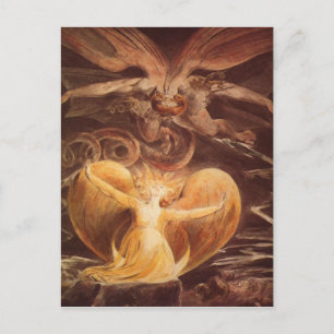 Red Dragon Art William Blake Briefkaart