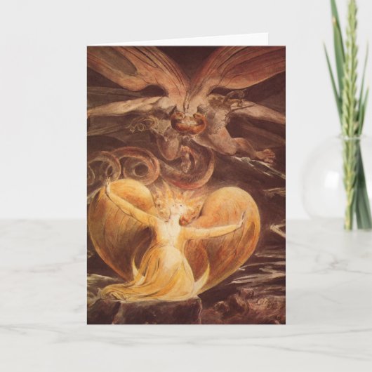 Red Dragon Art William Blake Kaart (Voorkant)
