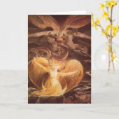 Red Dragon Art William Blake Kaart (Gele Bloem)