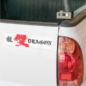 Red Dragon Asian Letter Bumpersticker (Op Truck)