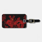 Red Dragon Bagagelabel (Voorkant horizontaal)