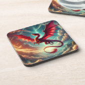 Red Dragon Bier Onderzetter (Linkerzijde)