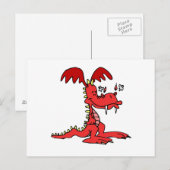 Red Dragon Briefkaart (Voorkant / Achterkant)