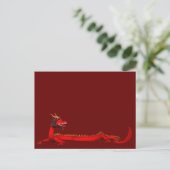 Red Dragon Briefkaart (Staand voorkant)
