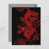 Red Dragon Briefkaart (Voorkant / Achterkant)