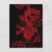 Red Dragon Briefkaart (Voorkant)