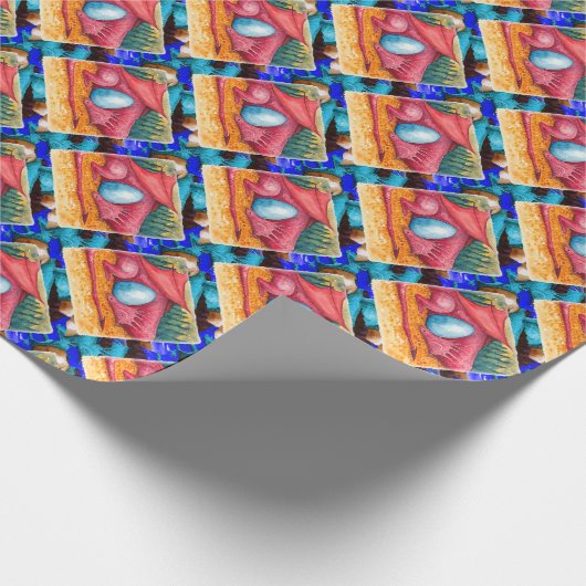 Red Dragon Cadeaupapier (Hoek)