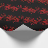 Red Dragon Cadeaupapier (Hoek)