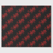 Red Dragon Cadeaupapier (Vlak)
