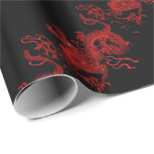 Red Dragon Cadeaupapier (Rol Hoek)