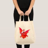 'Red Dragon' Canvas tas (Voorkant (product))