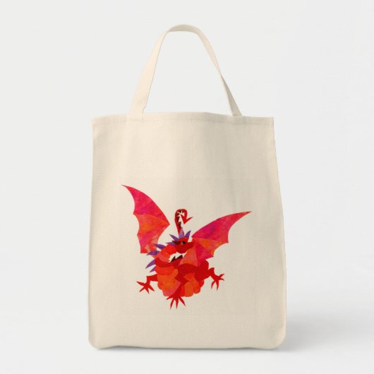 'Red Dragon' Canvas tas (Voorkant)