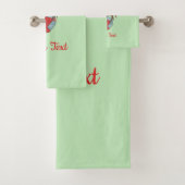 Red Dragon Cartoon Bath-handdoekset Bad Handdoek (Insitu)