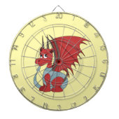 Red Dragon Cartoon Dartbord (Voorkant)