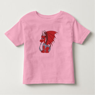 Red Dragon Cartoon Kinder Shirts