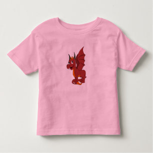 Red Dragon Cartoon Kinder Shirts